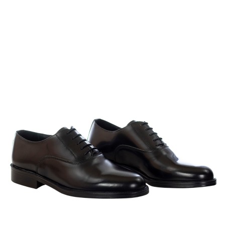 CRIVAL - French lace-up in abrasive leather