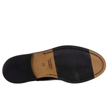 CRIVAL - French lace-up in abrasive leather