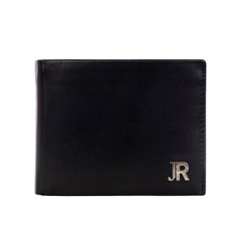 JOHN RICHMOND - Portefeuille en cuir avec logo monogramme en métal
