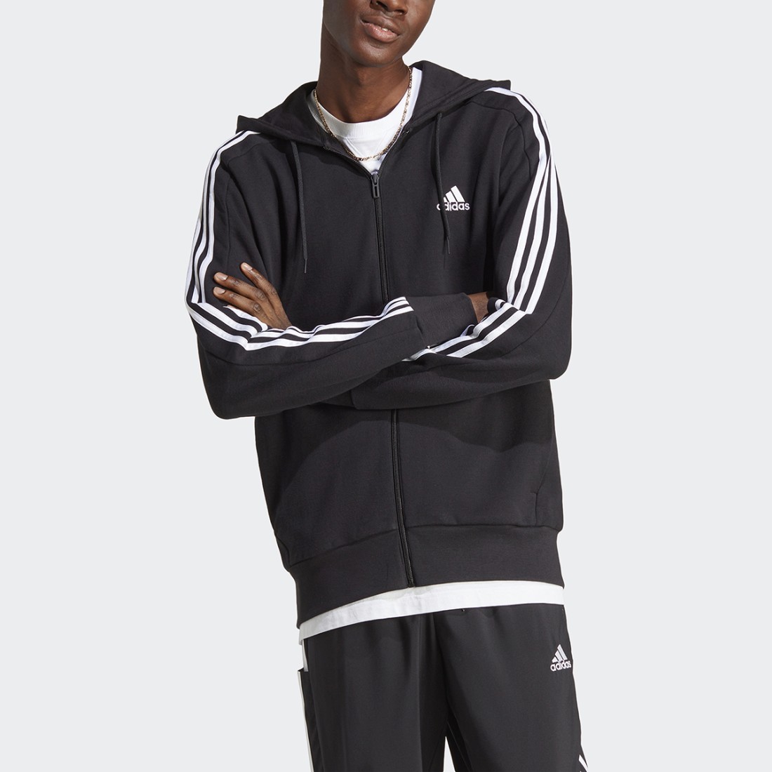 ADIDAS Sudadera Essentials French Terry 3 Rayas