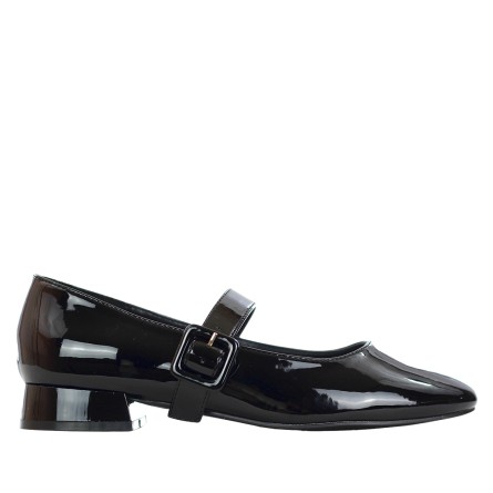 EXÉ - Escarpins en cuir verni avec bride