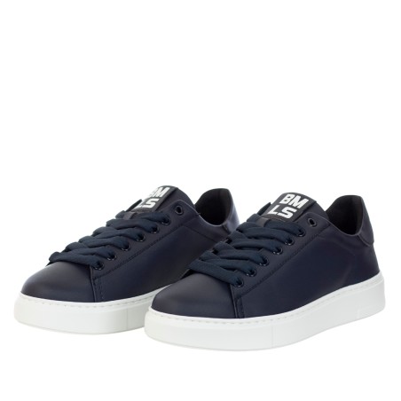 BRIAN MILLS - Leather sneakers with logo