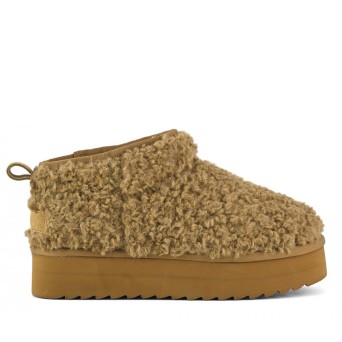 COLORS OF CALIFORNIA - hair teddy ankle boot