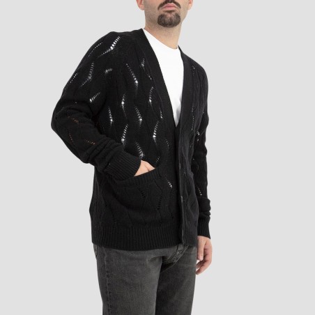 GRIFONI - Cardigan en laine mélangée