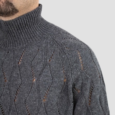 GRIFONI - Dolcevita in misto lana lavorato a maglia GRIFONI - Dolcevita in misto lana lavorato a maglia