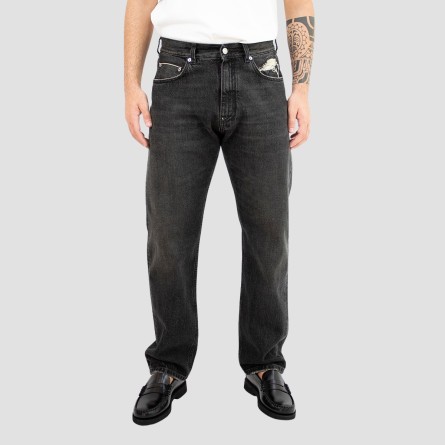 GRIFONI - Baumwolljeans mit Used-Details