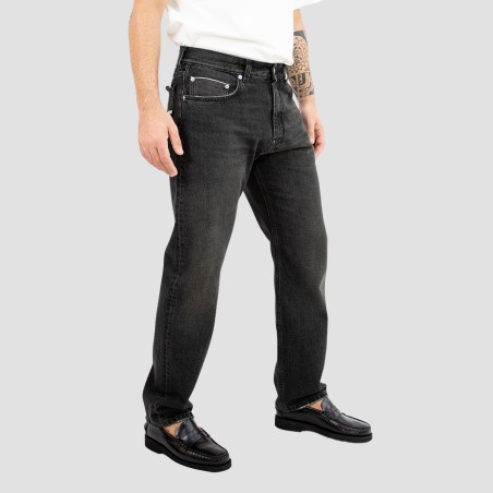 GRIFONI - Baumwolljeans mit Used-Details