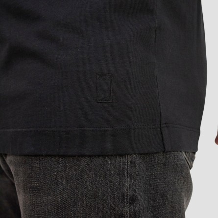 GRIFONI - T-shirt in cotone con patch logo