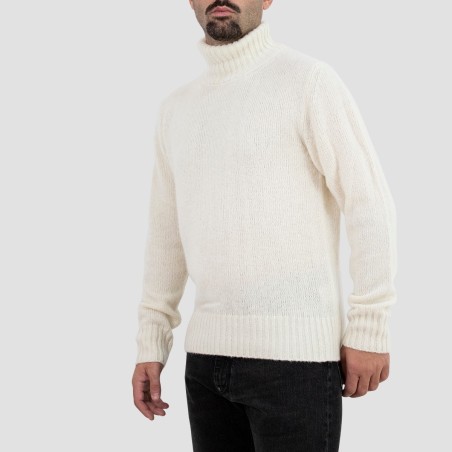 GRIFONI - Jersey de punto con cuello alto en mezcla de lana