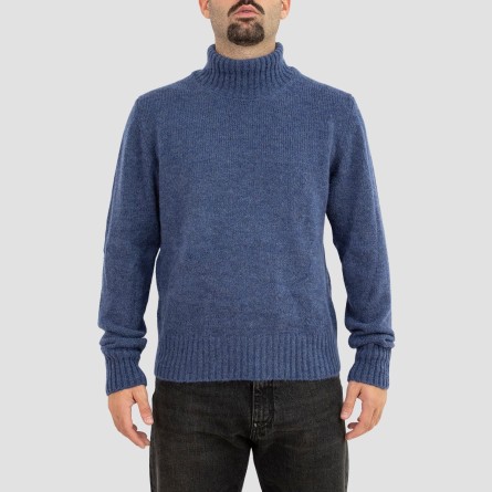 GRIFONI - Knitted wool-blend turtleneck sweater