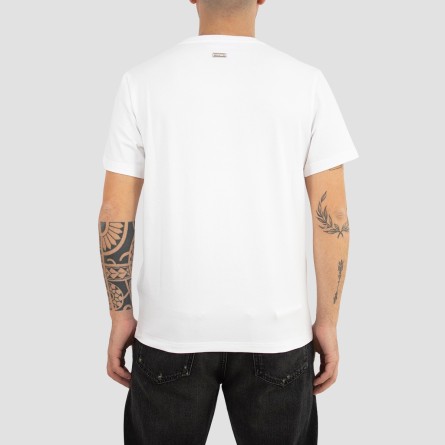 LES HOMMES - T-Shirt mit Logo Schriftzug LES HOMMES - T-Shirt mit Logo Schriftzug