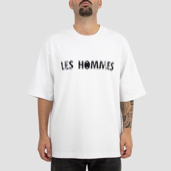 LES HOMMES - T-shirt con logo lettering
