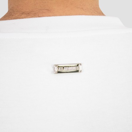 LES HOMMES - T-Shirt mit Logo Schriftzug LES HOMMES - T-Shirt mit Logo Schriftzug