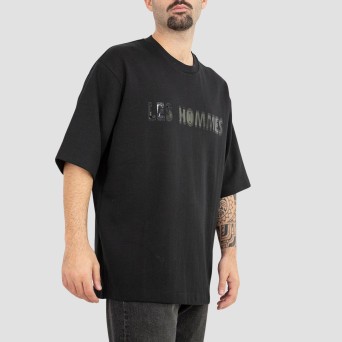 LES HOMMES - T-Shirt mit Logo Schriftzug 2