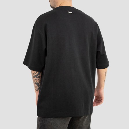 LES HOMMES - T-Shirt mit Logo Schriftzug LES HOMMES - T-Shirt mit Logo Schriftzug