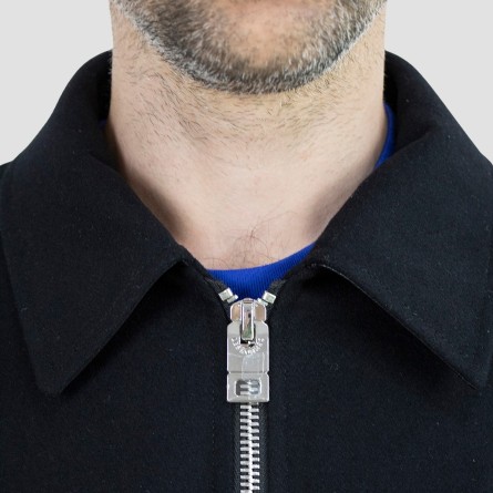 LES HOMMES - Jacke mit Logoaufnäher LES HOMMES - Jacke mit Logoaufnäher