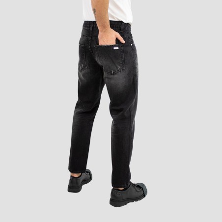 LES HOMMES - Jeans mit Logoaufnäher