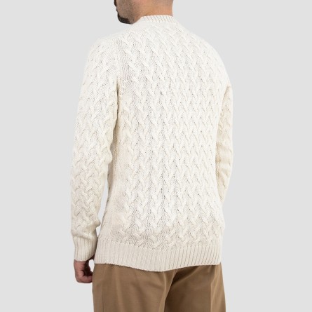 OUT/FIT - Pull en maille torsadée