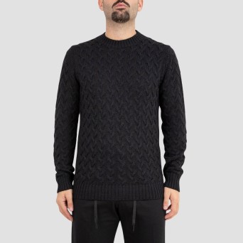 OUT/FIT - Pull en maille torsadée