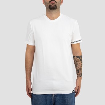 DSQUARED2 - T-shirt en jersey de coton stretch avec logo