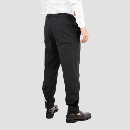 NEW YORK RESIDENT - Trousers with logo patch and Velcro