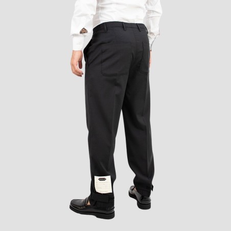 NEW YORK RESIDENT - Pantalon avec patch logo et fermetures velcro