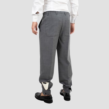 NEW YORK RESIDENT - Pantalone con patch logo e velcro