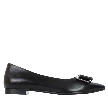 KATE MARIANI - Ballerines en cuir avec nœud ornemental