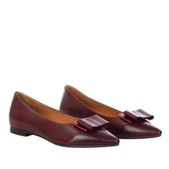 KATE MARIANI - Ballerines en cuir avec nœud ornemental 2