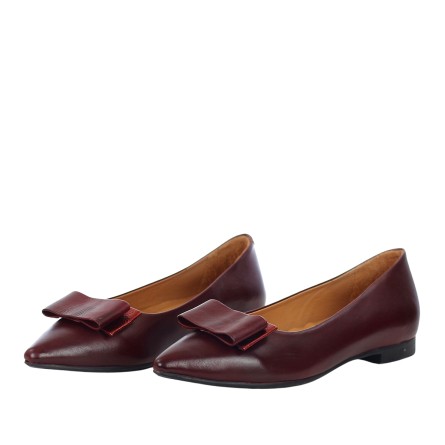 KATE MARIANI - Ballerines en cuir avec nœud ornemental KATE MARIANI - Ballerines en cuir avec nœud ornemental