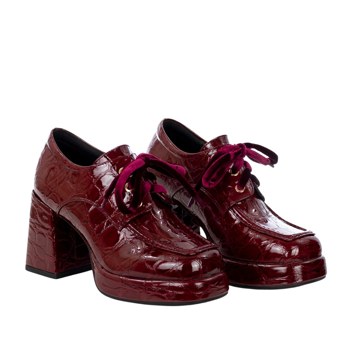 NOA HARMON Stringata in naplak 9854 54 BORDO