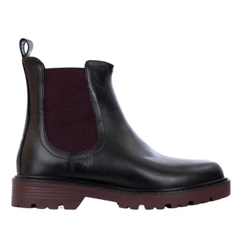 SHOOTERS - Leather chelsea ankle boot