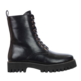 EXÉ - Bottes militaires en faux cuir avec fermeture éclair