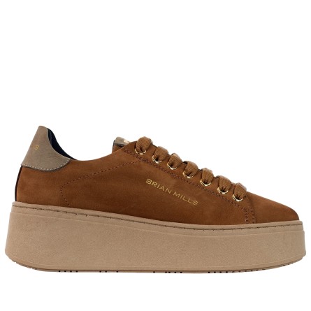 BRIAN MILLS - Turnschuhe aus Nubuk mit Logo