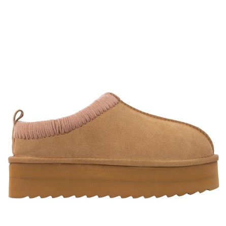COLORS OF CALIFORNIA - Wildleder-Sabot mit gesticktem Saum