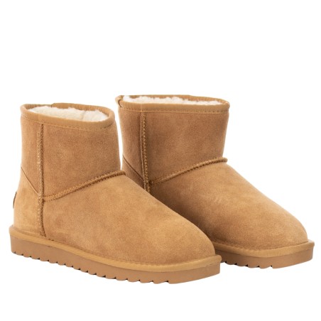 COLORS OF CALIFORNIA - suede ankle boot with logo