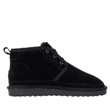 COLORS OF CALIFORNIA - Suede leather desert boot with logo