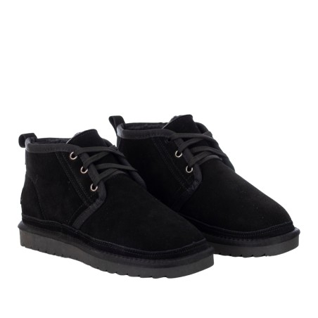 COLORS OF CALIFORNIA - Suede leather desert boot with logo