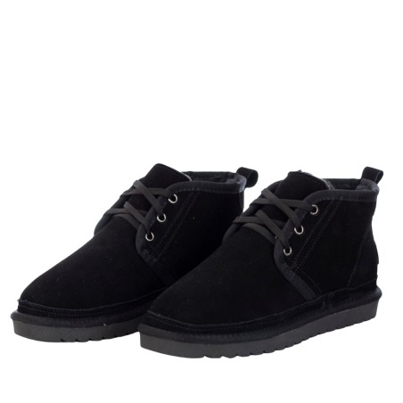 COLORS OF CALIFORNIA - Suede leather desert boot with logo