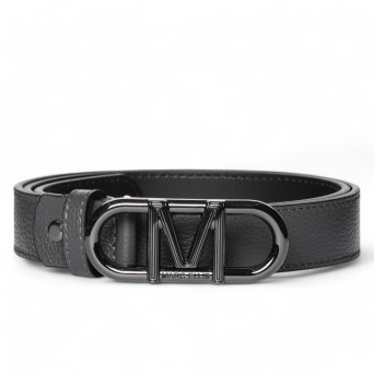 MARC ELLIS - Ceinture en cuir véritable avec logo