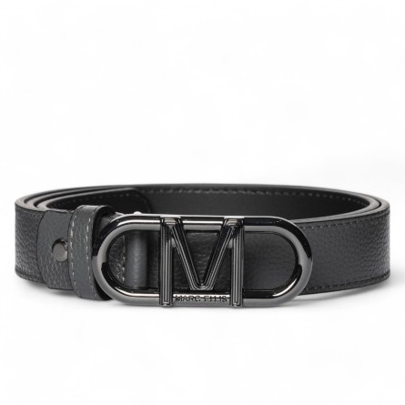 MARC ELLIS - Ceinture en cuir véritable avec logo