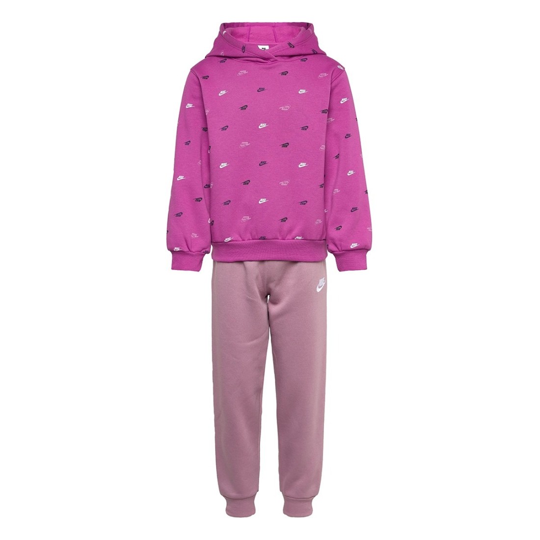 NIKE Girl s sweatpants with all over logo 66M596 PB6 VIOLA