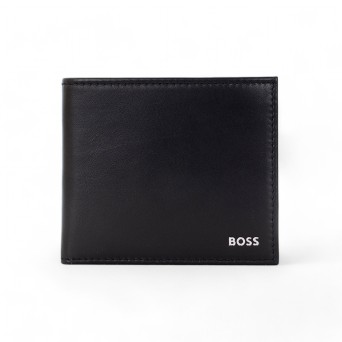 BOSS - Cartera de piel con logo