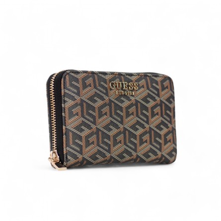GUESS Laurel Wallet CU85 0040 NERO COGNAC