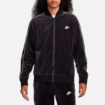 NIKE - Velours Sportbekleidung Club Jacke