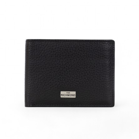 JOHN RICHMOND - Leather wallet with logo