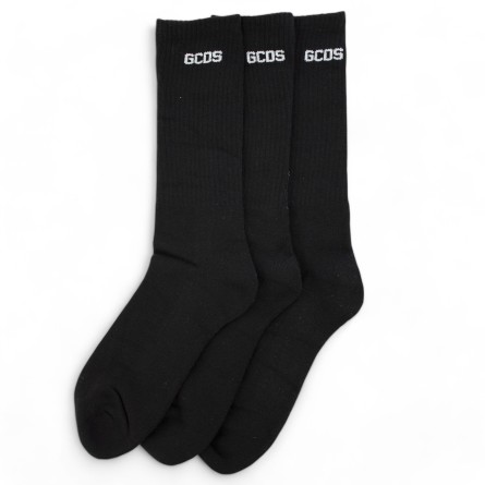 GCDS - Juego de 3 pares de calcetines Essentials Logo