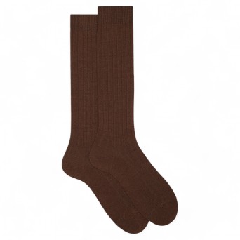 GALLO - Lange Socken aus gerippter Wolle