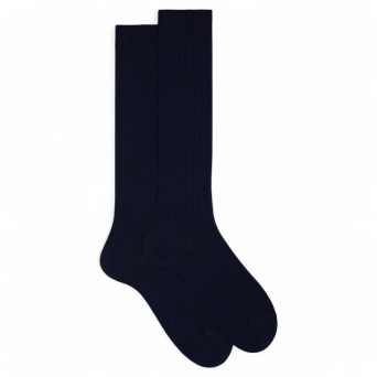GALLO - Lange Socken aus gerippter Wolle