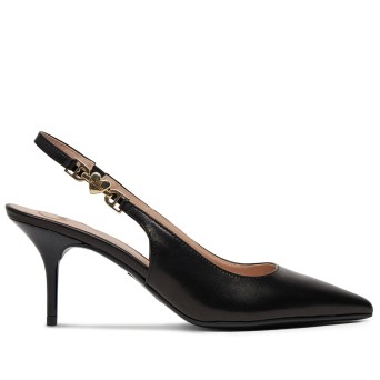 LOVE MOSCHINO - Slingback in pelle con logo